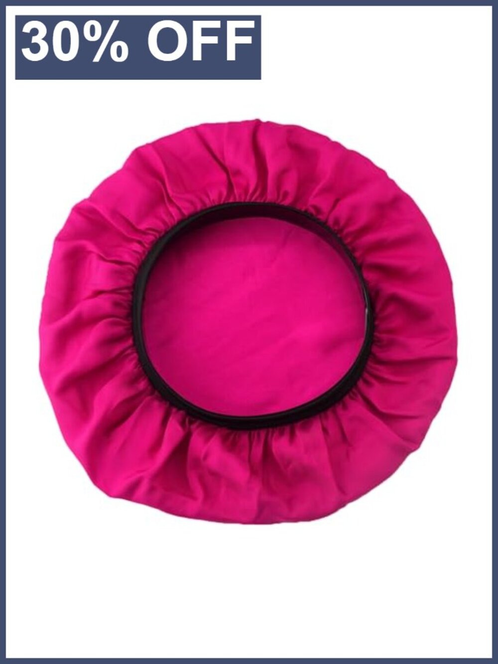 Satin Wide Edge Fitted Hair Bonnet for Sleep and Hair Protection
